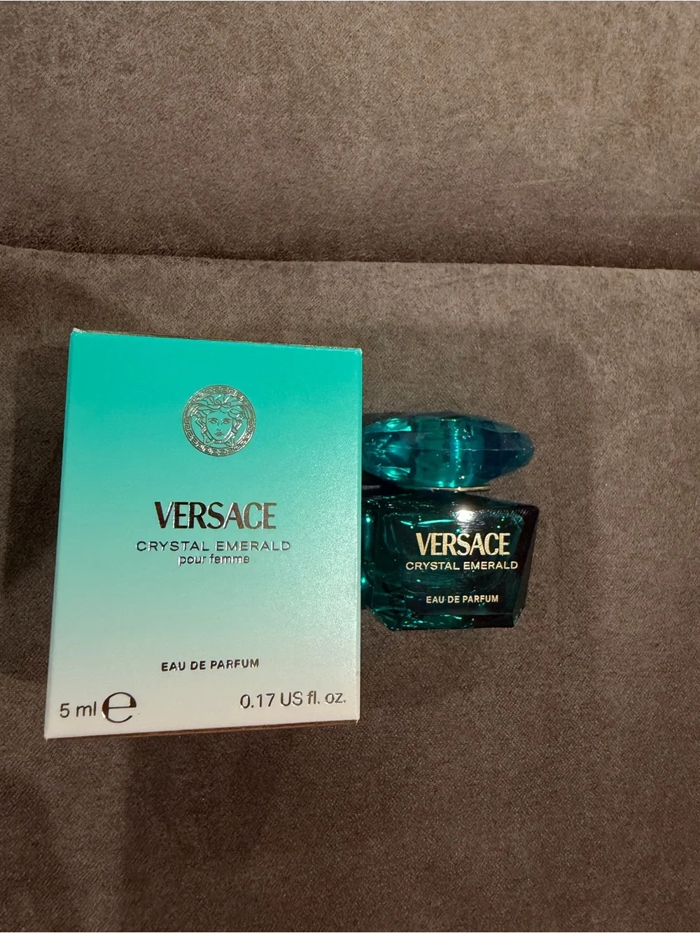 New Versace Crystal Emerald EDT - Emerald Green Mini Bottle 5